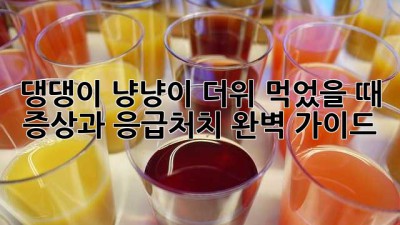 댕댕이, 냥냥이 더위 먹었을 때 증상과 응급처치 완벽 가이드